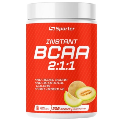 Аминокислоты Sporter BCAA Instant, вкус дыня, 300 г