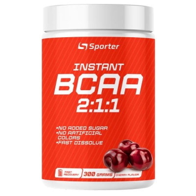 Аминокислоты Sporter BCAA Instant, вкус вишня, 300 г