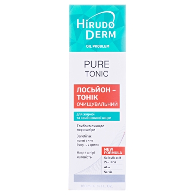 Лосьон-тоник Hirudo Derm Oil Problem Pure Tonic, очищающий, 180 мл