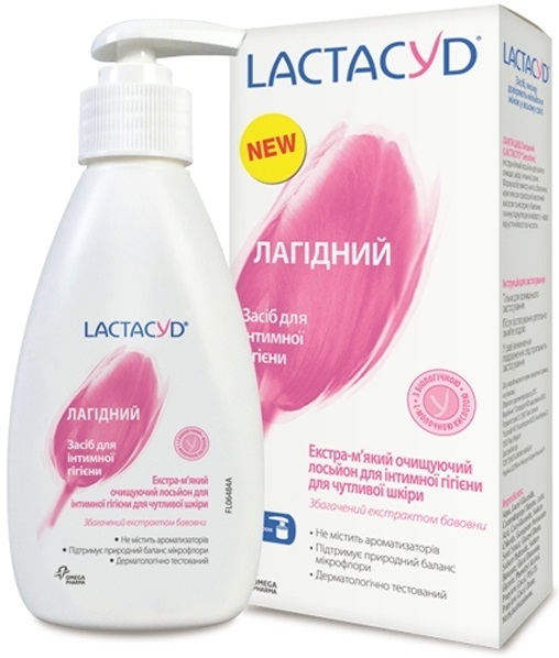 Средство для интимной гигиены Lactacyd Нежный для чувствительной кожи флакон 200 мл с дозатором
