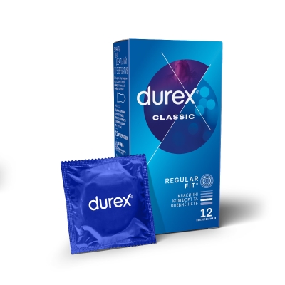 Презервативы латексные Durex Classic классические, 12 штук