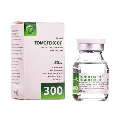 Томогексол раствор д/ин. 300 мг йода/мл по 50 мл №1 во флак.