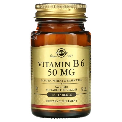 Solgar Витамин В6 50 мг, 100 таблеток