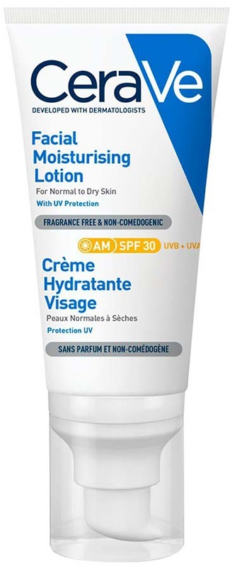 Крем для лица CeraVe SPF30 дневной для нормальной и сухой кожи, 52 мл