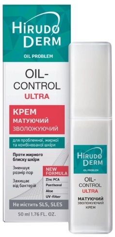 Крем для лица Hirudo Derm Oil Problem Oil Control Ultra увлажняющий матирующий, 50 мл