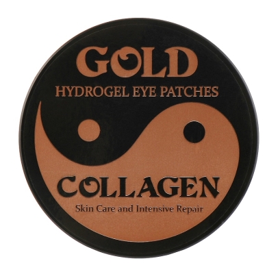Патчи под глаза гидрогелевые Hebei Gold Hydrogel Eye Patches Collagen с коллагеном и био-золотом, 60 штук
