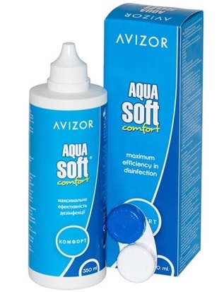 Раствор Avizor Aqua Soft Comfort для контактных линз по 350 мл во флак. пласт.