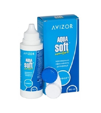 Раствор Avizor Aqua Soft Comfort для контактных линз по 120 мл во флак. пласт.