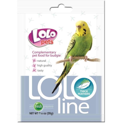 Витамины для волнистых попугаев Lolo Pets Густые перья, 20 г