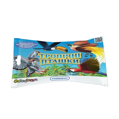 Стретч-игрушка Sbabam в форме животного Тропические птички в дисплее