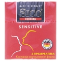 Презервативы Sico Sensitive контурные, анатомической формы, 3 штуки