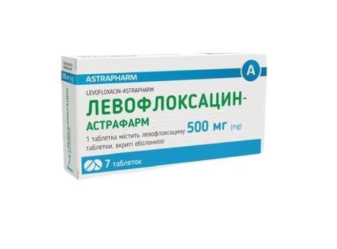 Левофлоксацин-Астрафарм таблетки, п/о по 500 мг №7