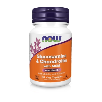 Хондропротектор NOW Glucosamine & Chondroitin & MSM капсулы №30