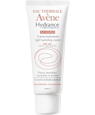 Крем для лица Avene Hydrance Optimale UV Legere SPF20 легкий увлажняющий для нормальной и комбинированной, чувствительной кожи, 40 мл