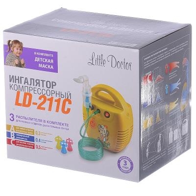 Ингалятор Little Doctor LDC Желтый Компрессорный - цена 3 руб., купить с доставкой