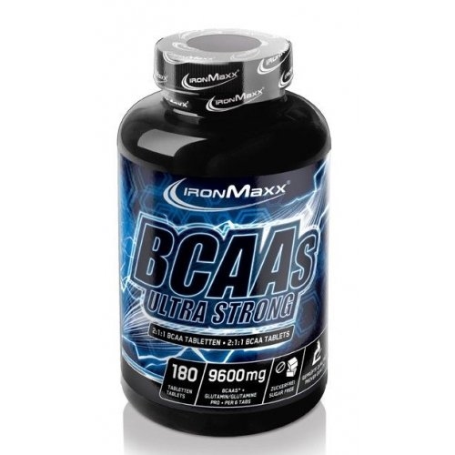 Аминокислота IronMaxx BCAAs Ultra Strong 2:1:1, банка 180 таблеток