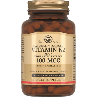 Solgar Натуральный витамин К2 МК-7 100 мкг, 50 капсул