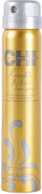 Лак для волос CHI Keratin Flex Finish Hair Spray натуральной фиксации, 74 г