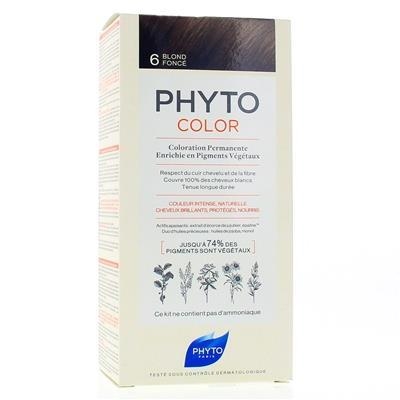 Крем-краска Phyto Phytocolor, тон 6 темно-русый, 60 мл + 40 мл