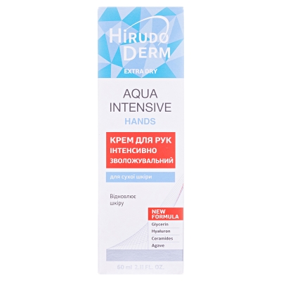 Крем для рук Hirudo Derm Extra Dry Aqua Intensive Hands интенсивно увлажняющий , 60 мл