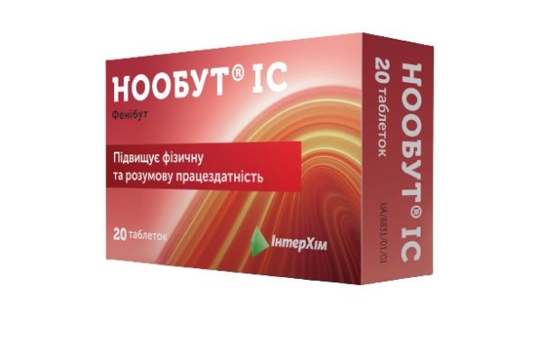 Нообут IC таблетки по 0.25 г №20 (10х2)