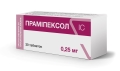 Прамипексол IC таблетки по 0.25 мг №30 (10х3)