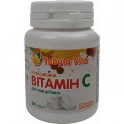 Витамин С 500 мг Табула Вита таблетки со вкусом апельсина №30
