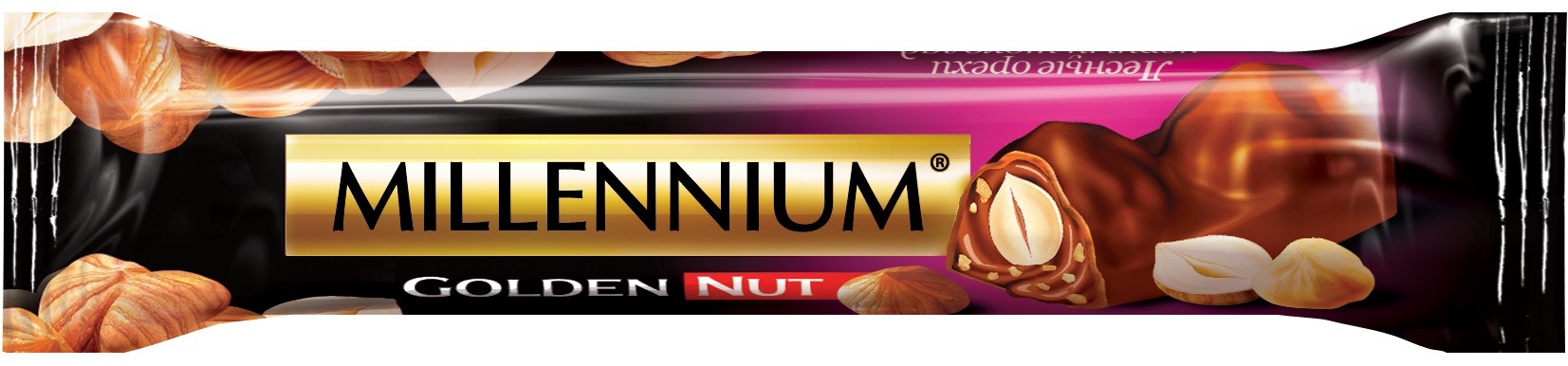 Шоколад Черный Millennium Golden Nut С Начинкой И Цельными Лесными.