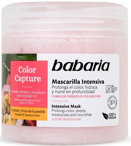Маска для волос Babaria Color Capture Интенсивная для сохранения цвета, 400 мл