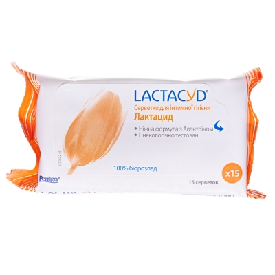 Салфетки для интимной гигиены Lactacyd, 15 штук