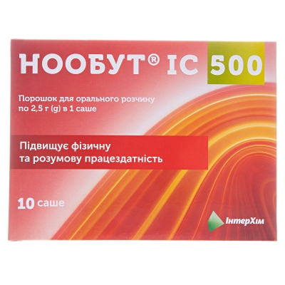 Нообут IC 500 порошок д/ор. р-ра 500 мг/доза по 2.5 г №10 в саше