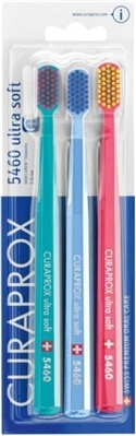 Набор зубных щеток Curaprox CS 5460 Ultra Soft ультра-мягкие d 0,10 мм, 3 штуки
