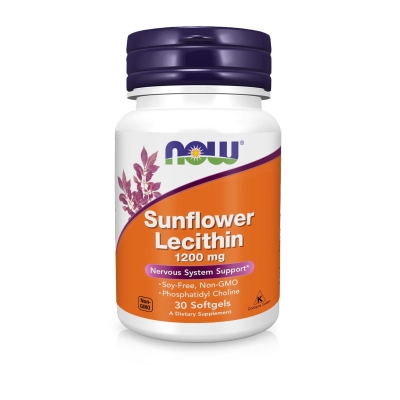 Лецитин подсолнечный NOW Sunflower Lecithin 1200 мг капсулы №30