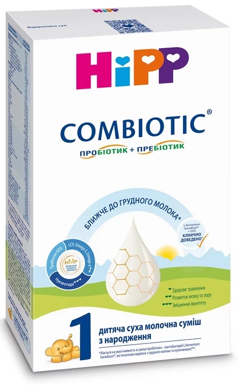 Суміш суха молочна HiPP Combiotic 1, для дітей з народження, 300 г :  інструкція + ціна в аптеках