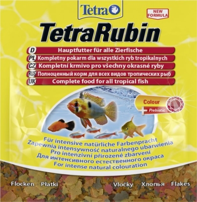 Корм для аквариумных рыб Tetra RUBIN для окраса в хлопьях, 12 г