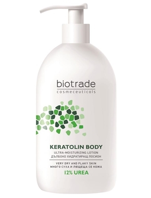 Лосьон для тела Biotrade Keratolin Body, 12% мочевины интенсивно увлажняющий, 400 мл
