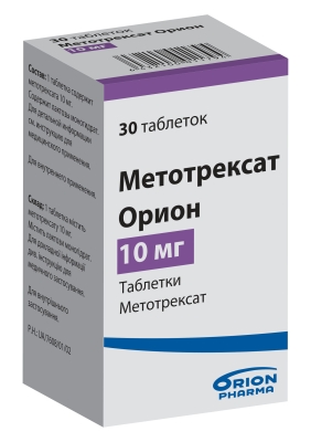 Метотрексат Орион таблетки по 10 мг №30 во флак.