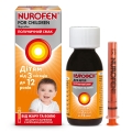 Нурофен для детей суспензия ор. со вкус. клубн. 100 мг/5 мл по 100 мл во флак.