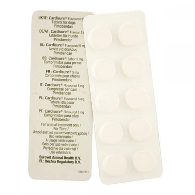 Кардишур 5 мг (ДЛЯ ЖИВОТНЫХ), 10 таблеток