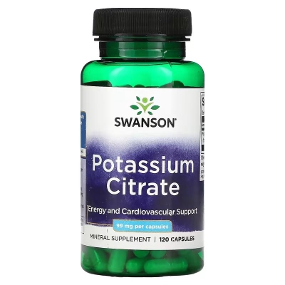 Калия цитрат Swanson Potassium Citrate 99 мг капсулы №120
