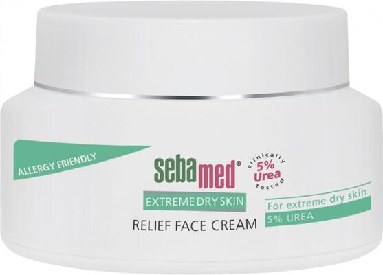 Крем для лица Sebamed Extreme Dry Skin Relief Face Cream 5% Urea для очень сухой кожи, 50 мл