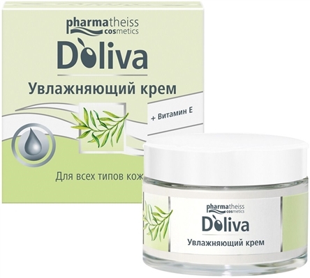 Крем для лица Doliva увлажняющий с витамином Е, 50 мл