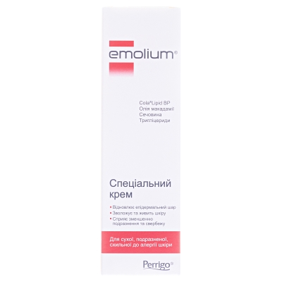 Эмолиум Специальный крем для сухой, раздраженной и склонной к аллергии кожи, 75 мл