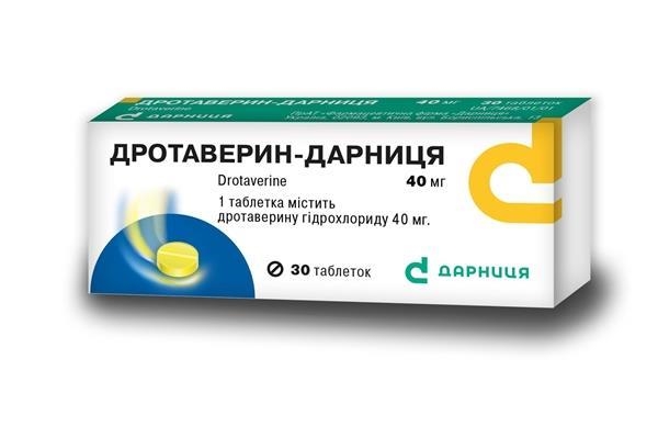 Дротаверин-Дарница таблетки по 40 мг №30 (10х3)