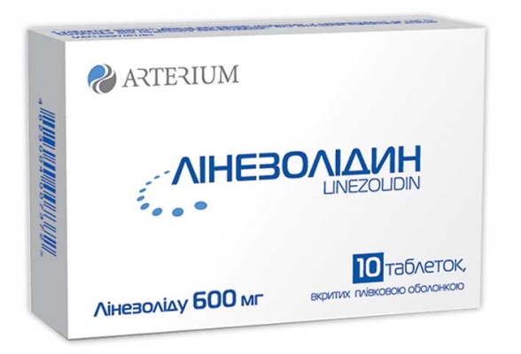 Линезолидин таблетки, п/плен. обол. по 600 мг №10