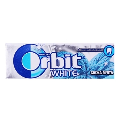 Жевательная резинка Orbit White без сахара Свежая мята, 14 г