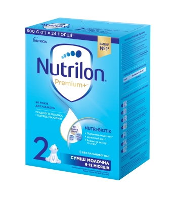 Смесь сухая молочная Nutrilon Premium 2+, для детей от 6 до 12 месяцев, 600 г
