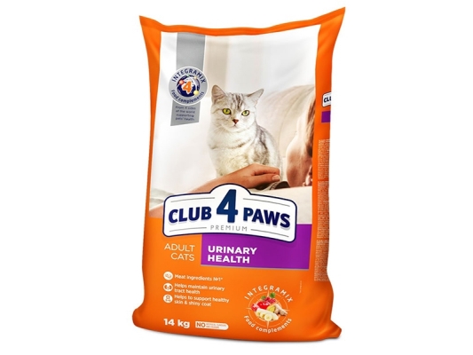 Корм сухой Club 4 paws Premium Urinary Health для здоровья мочевыделительной системы, 14 кг