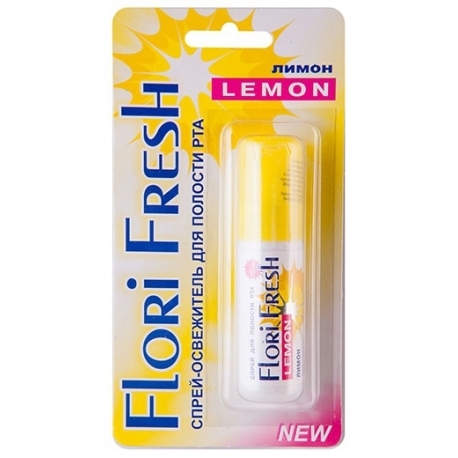 Освежитель для полости рта Flori Fresh спрей лимон, 15 мл