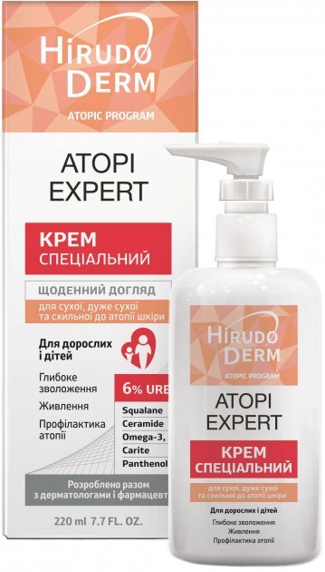 Крем Hirudo Derm Atopic Program Аtopi Expert специальный для сухой, очень сухой и склонной к атопии кожи, 220 мл
